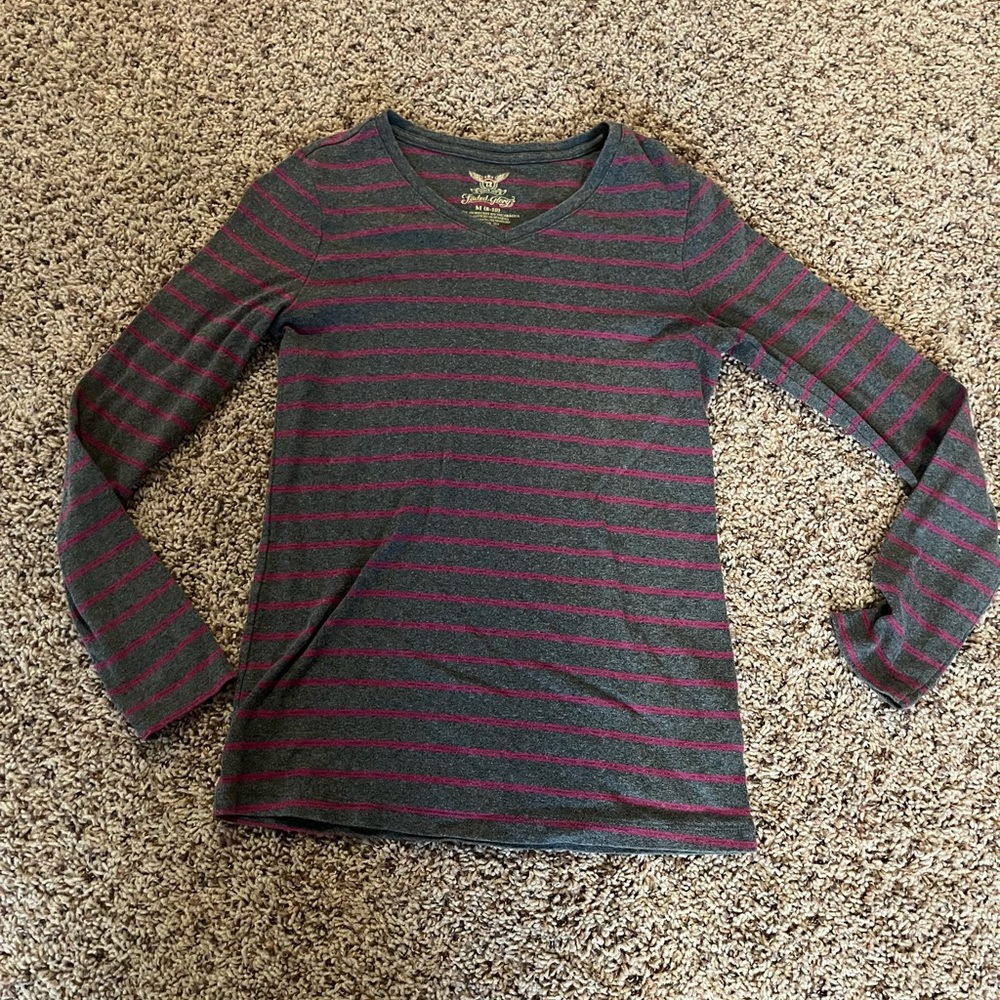 Women’s top! Pink and grey!